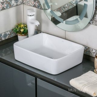 Накладная раковина Melana 7050H-805 48см белый